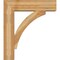 Ekena Millwork Thorton Block Rough Sawn Bracket w/ Offset Brace, Western Red Cedar, 8"W x 30"D x 34"H BKT0806X30X34THR05RWR - alternate 2